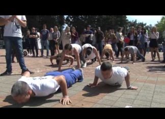 Репортаж на канале «ТУАПСЕ 24» в программе «Новости Черноморья» Акция «Рекорд Победы» в Туапсе