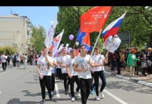 Парад 9 мая 2016 и Рекорд Победы Туапсе от НКО