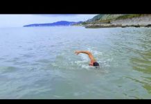 Массовый морской заплыв в Туапсе