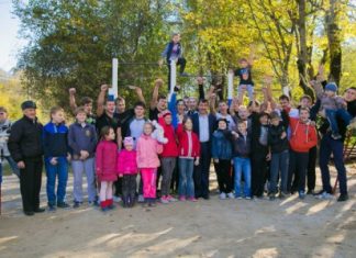 Открытие гимнастической площадки в с. Кривенковское